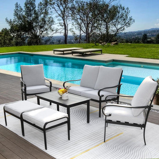 Outdoor Patio Furniture: Discover 6 piece patio conversation set for 4-6 Persons