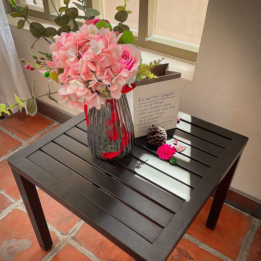Time to freshen up your outdoor space?Patio side table would be good choices!