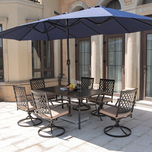 Outdoor Metal Swivel Rocker Chair vs. Outdoor Stationary Chair: Choosing the Right Outdoor Patio Furniture Chairs for Dining