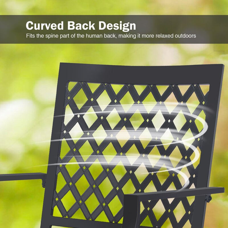 6-Piece Patio Dining Set with Bench, 4 Swivel Chairs with Cushions & 61.2" Park Bench & 63" Rect Table (1.6"-2" Umbrella Hole)