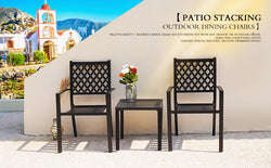 Introducing MEOOEM Stackable Outdoor Dining Chairs